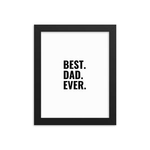 Best Dad Framed poster